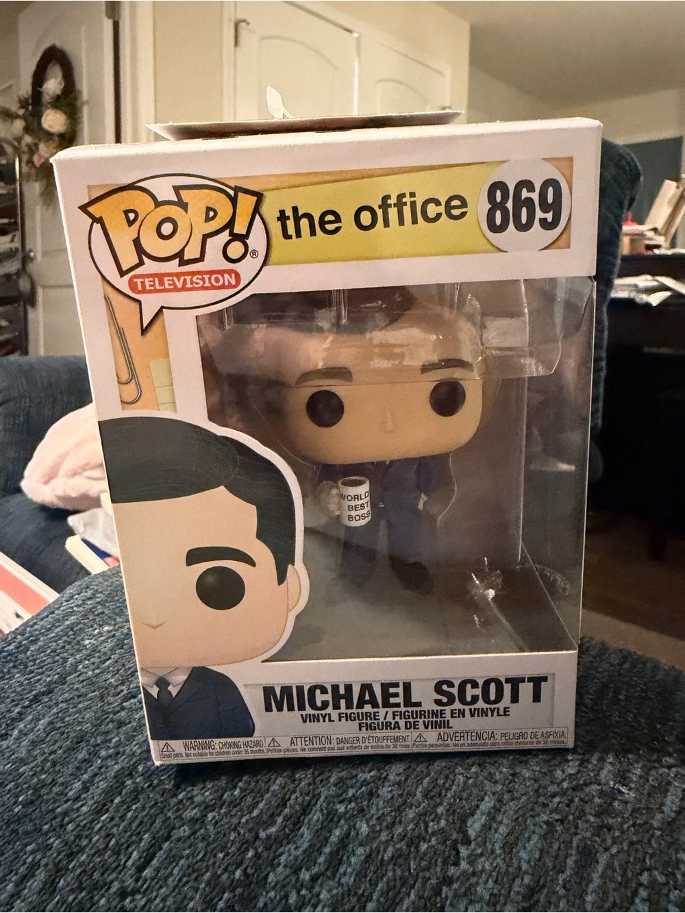 Funko Michael Scott Pop! Vinyl in Blue Suit and Cream Box